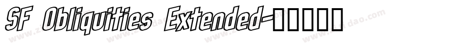 SF Obliquities Extended字体转换